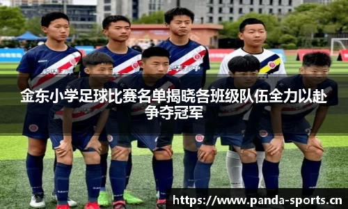 金东小学足球比赛名单揭晓各班级队伍全力以赴争夺冠军